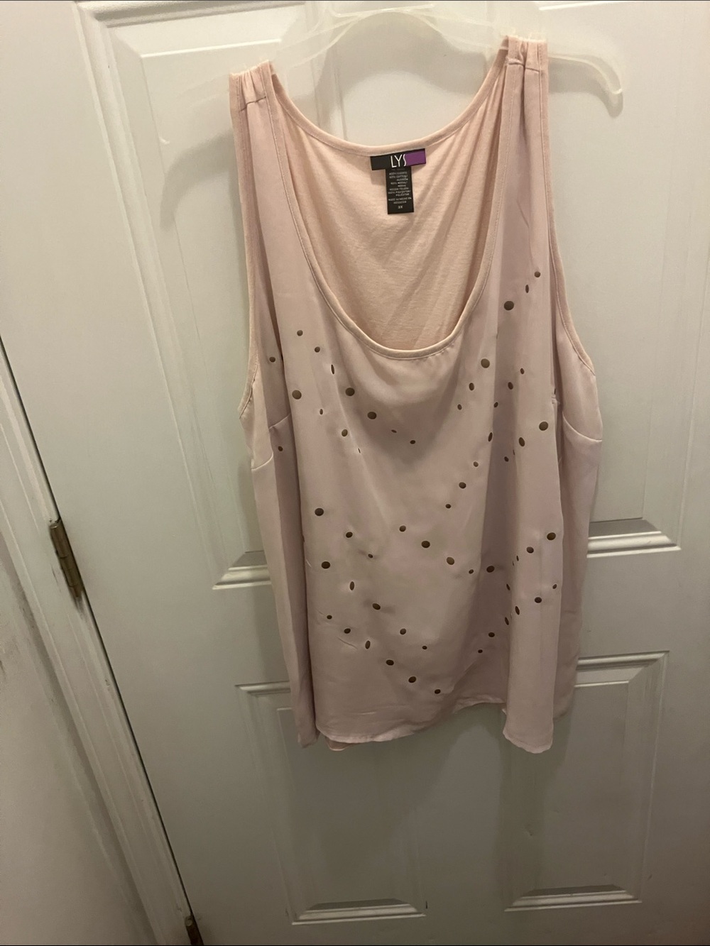 LYS Pale Pink Studded Cami Tank